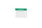 Green Horizontal 3 3-4" x 3" Color Bar Vinyl Badge Holder - 100 Badge Holders 1820-1004 - All Things Identification