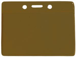 Horizontal  Color-Back Vinyl Badge Holder  - 100 Badge Holders 1820-2003 - All Things Identification