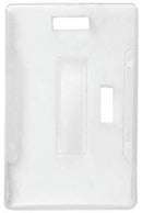 Milky-White   Rigid-Plastic Card Holder - 100 Badge Holders 1840-3025 - All Things Identification