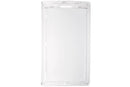 Clear Plastic Vertical Locking Card Holder 2.28" x 3.8" 1840-6630 - All Things Identification