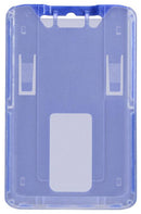 B-Holder Blue Rigid Hard Plastic Vertical Holder 2.13" x 3.38" 1840-6642 - All Things Identification