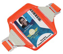 Neon Orange Vertical Armband ID Holder 2.38" x 3.38" 1840-7321 - All Things Identification