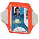 Neon Orange Vertical Armband ID Holder 2.38" x 3.38" 1840-7321 - All Things Identification
