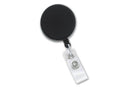 Black /Chrome Heavy-Duty badge Reel with Nylon Cord Reinforced Vinyl Strap | Belt Clip - 25 - All Things Identification