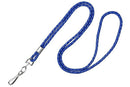 Royal Blue Silver Metallic Lanyard - All Things Identification