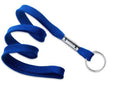 Royal Blue 3-8" Flat Woven Lanyard Split Ring - All Things Identification