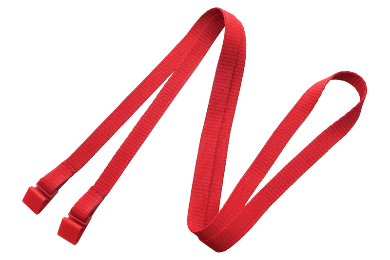 Double Clip Event Lanyards with Plastic Clips