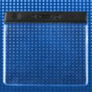 Vinyl Horizontal Badge Holder with Black Color Bar 4" x 3" 406-J-BLK - All Things Identification