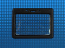 Vinyl Horizontal Badge Holder with Black Color Frame 3.5" x 2.13" 407-T-BLK - All Things Identification