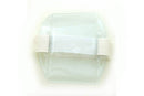 Clear Vinyl Vertical Arm Band Badge Holder with White Strap 2.38" x 3.38" 504-ARNW - All Things Identification