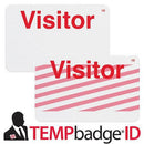 Manually Written OneStep Adhesive VISITOR TimeBadge 2003 - All Things Identification