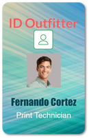 Employee ID Badge Template V-1