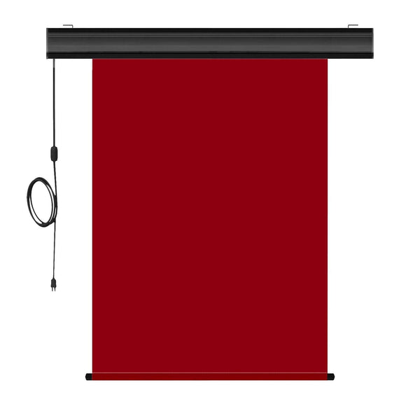 Motorized Photo Backdrop 36" x 48" - Red with Black Casing - All Things Identification