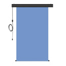 Motorized Photo Backdrop with IR Wireless Remote 48" x 84" - Light Blue with Black Casing - All Things Identification