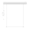 Motorized Photo Backdrop 36" x 48" - White with White Casing - All Things Identification