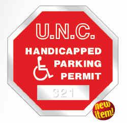 125  Octagon Shape Static Cling Custom Parking Permits - All Things Identification