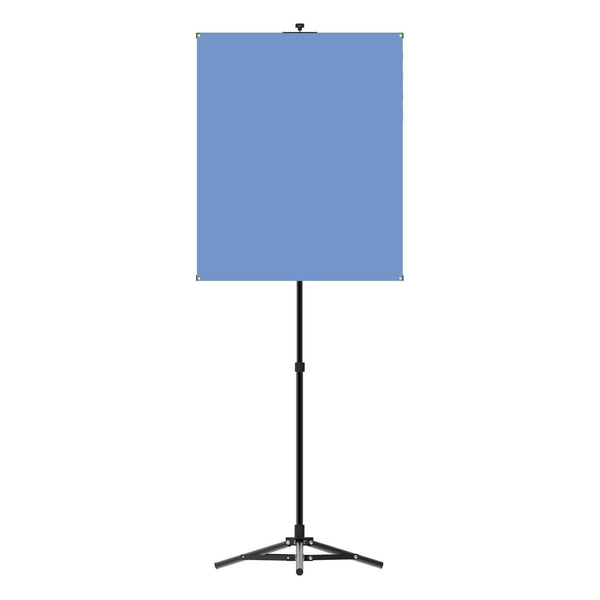 Portable Photo Backdrop Stand with Light Blue Backdrop - All Things Identification