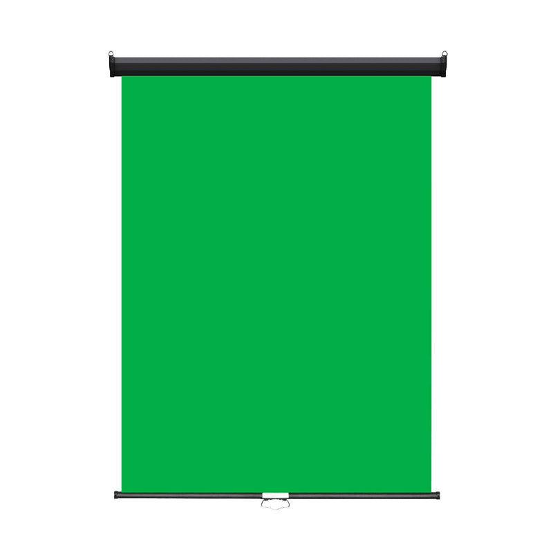 Retractable Photo Backdrop, Black Casing, 36" x 48" - GREEN SCREEN - All Things Identification