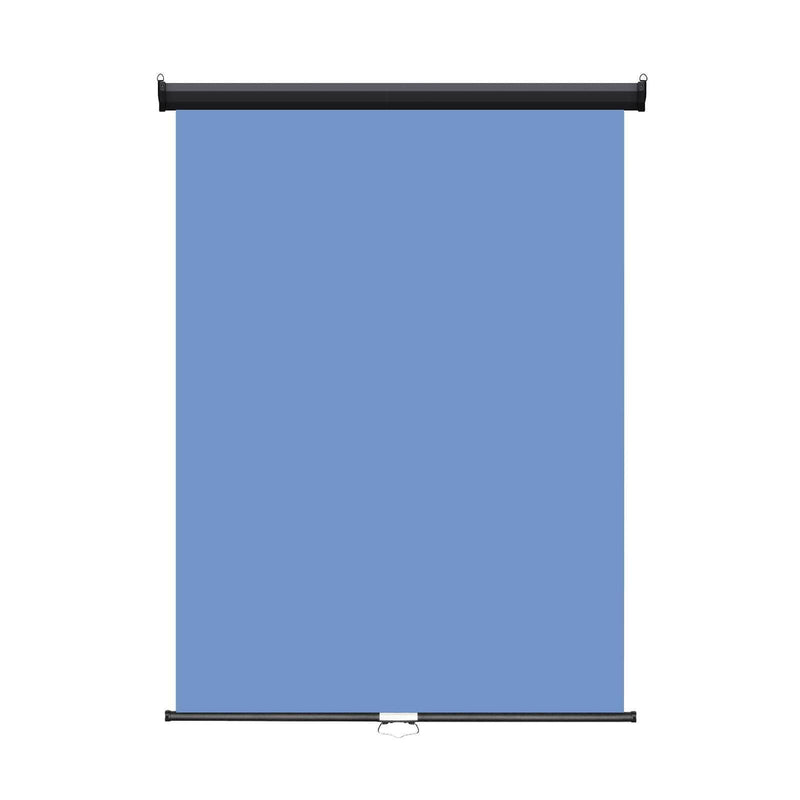 Retractable Photo Backdrop  Black Casing,   36" x 48" - LIGHT BLUE - All Things Identification