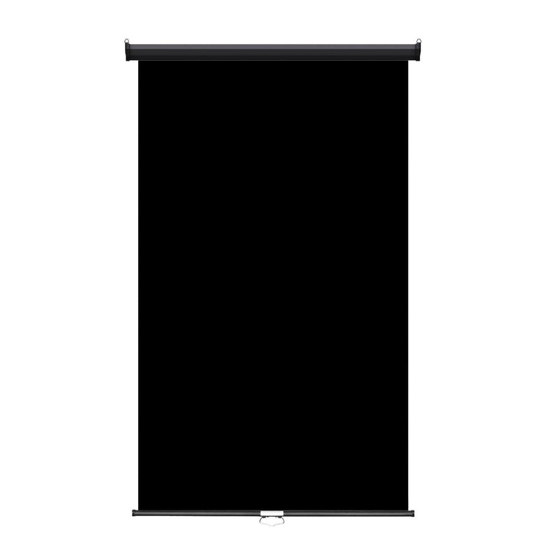 Retractable Photo Backdrop Black Casing, 48" x 84" - BLACK - All Things Identification