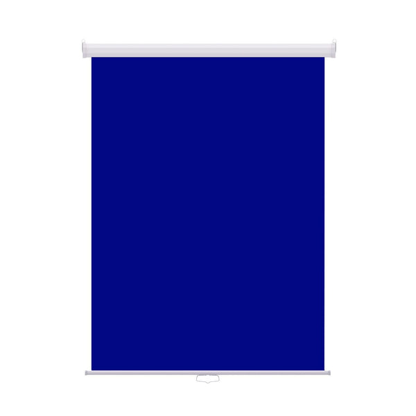 Retractable Photo Backdrop White Casing,  36" x 48" - ROYAL BLUE - All Things Identification