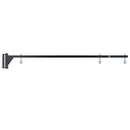 Black heavy-duty swing arm bracket for manual retractable photo backdrop