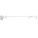 White heavy-duty swing arm bracket for manual retractable photo backdrop