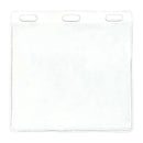Brady 1840-1618 Horizontal Three-Slot Event Badge Holder, 4.25" x 3.75" - 100 Pack