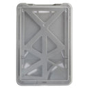 Brady 1840-6667 B-Holder 3-Card Vertical Badge Holder, Metallic Gray - 50 Pack