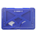 Brady 1840-6672 B-Holder 3-Card Horizontal Badge Holder, Metallic Blue - 50 Pack
