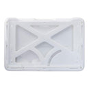 Brady 1840-6678 B-Holder 3-Card Horizontal Badge Holder, White - 50 Pack