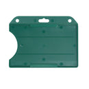 Brady 1840-8114 Horizontal Open-Face Badge Holder, Green - 100 Pack