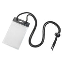 Brady 1860-2701 Vertical Badge Holder with Color Bar and Neck Cord, Black - 100 Pack