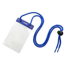 Brady 1860-2702 Vertical Badge Holder with Color Bar and Neck Cord, Blue - 100 Pack