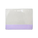 Brady Horizontal Badge Holder with Translucent Color Bar - Purple