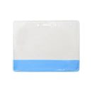 Brady Horizontal Badge Holder with Translucent Color Bar - Blue
