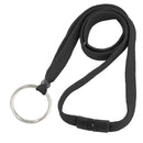 Brady 3/8-inch Matching Color Breakaway Lanyard - Black / Split Ring