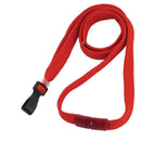 Brady 3/8-inch Matching Color Breakaway Lanyard - Red / Plastic Hook