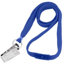 Brady 3/8-inch Matching Color Breakaway Lanyard - Royal Blue / Bulldog Clip