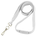 Brady 3/8-inch Matching Color Breakaway Lanyard - White / Swivel Hook