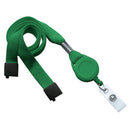 Brady 5/8-inch Tubular Breakaway Lanyard with Badge Reel - Green