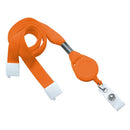Brady 5/8-inch Tubular Breakaway Lanyard with Badge Reel - Orange
