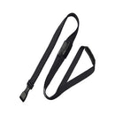 Brady 3/8-inch Lanyard with Three Breakaway Tabs - Black