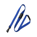 Brady 3/8-inch Lanyard with Three Breakaway Tabs - Royal Blue