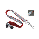 Brady 5/8-inch Reflective SAFETY FIRST Breakaway Lanyard - Red