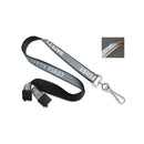 Brady 5/8-inch Reflective SAFETY FIRST Breakaway Lanyard - Black