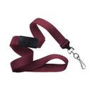 Brady 5/8-inch Flat Breakaway Lanyard - Maroon / Swivel Hook