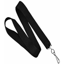 Brady 3/4-inch Flat Lanyard with Swivel Hook - Black