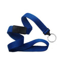 Brady 5/8-inch Flat Breakaway Lanyard - Royal Blue / Split Ring