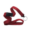 Brady 5/8-inch Flat Breakaway Lanyard - Red / Split Ring